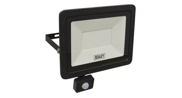 Sealey Extra Slim Floodlight with PIR Sensor 100W SMD LED LED115PIR