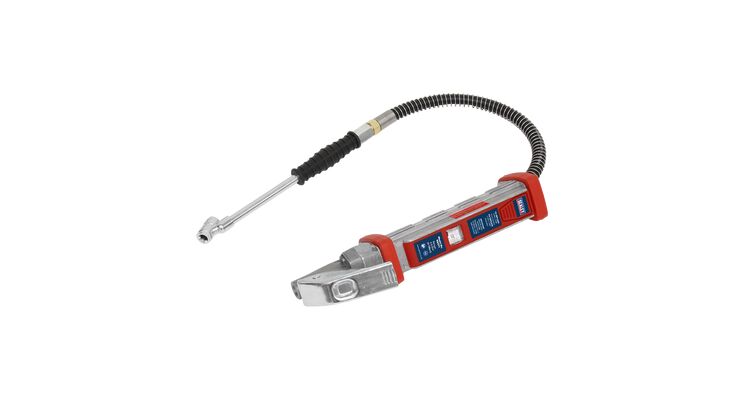 Sealey Tyre Inflator 0.5m Hose with Twin Push-On Connector SA371
