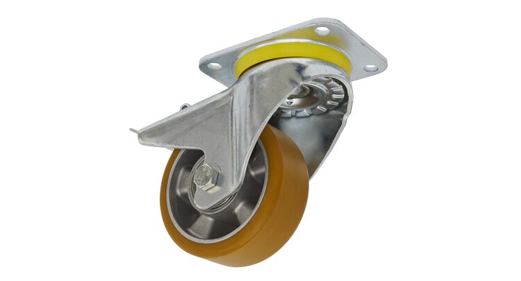 Sealey Castor Wheel Swivel Plate with Total Lock &Oslash;125mm SCW5125SPL