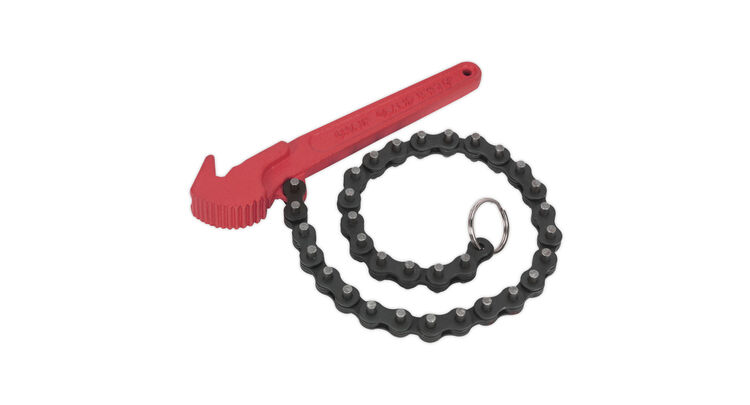 Sealey AK6410 Oil Filter Chain Wrench &#8709;60-106mm Capacity