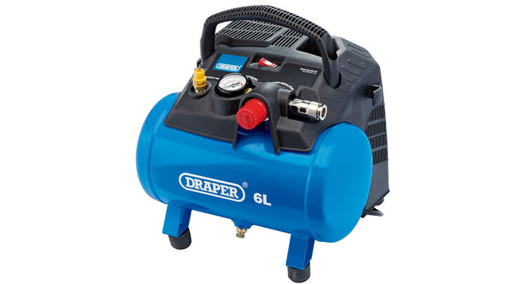 Draper 02115 6L Oil-Free Air Compressor (1.2kW)