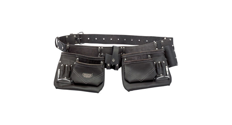 Draper 03138 Oil-Tanned leather Double Pouch Tool Belt
