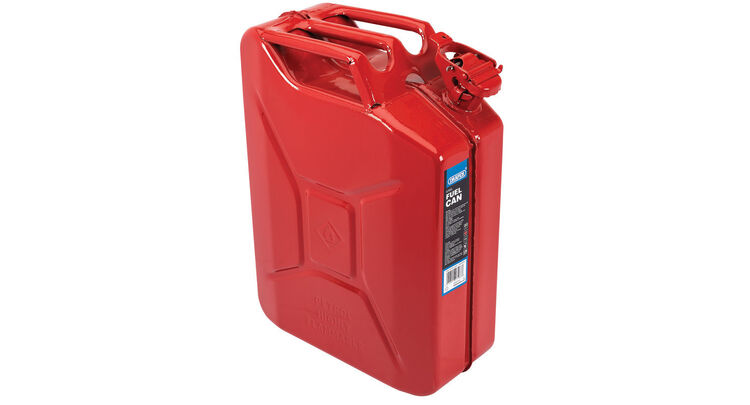 Draper 07568 20L Steel Fuel Can (Red)