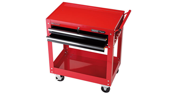 Draper 07635 Expert 2 Level Tool Trolley with Two Drawers