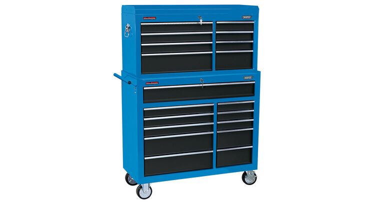 Draper 17764 40" Combined Roller Cabinet and Tool Chest (19 Drawer)