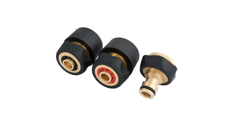 Draper 24529 Brass and Rubber Hose Connector Set (3 Piece)