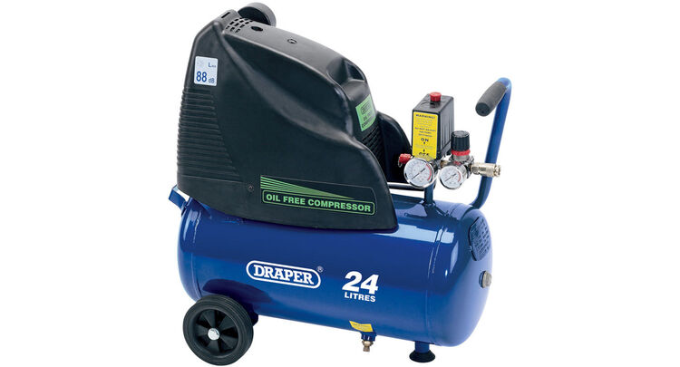 Draper 24978 24L Oil-Free Air Compressor (1.1kW)