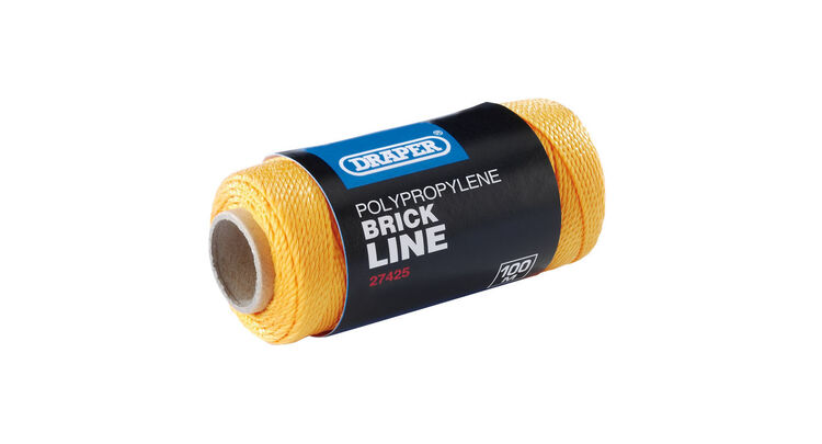 Draper 27425 Orange Propylene Brick Line (100M)