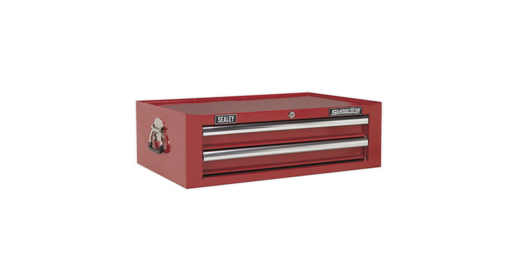 Sealey AP26029T Mid-Box 2 Drawer with Ball Bearing Slides - Red
