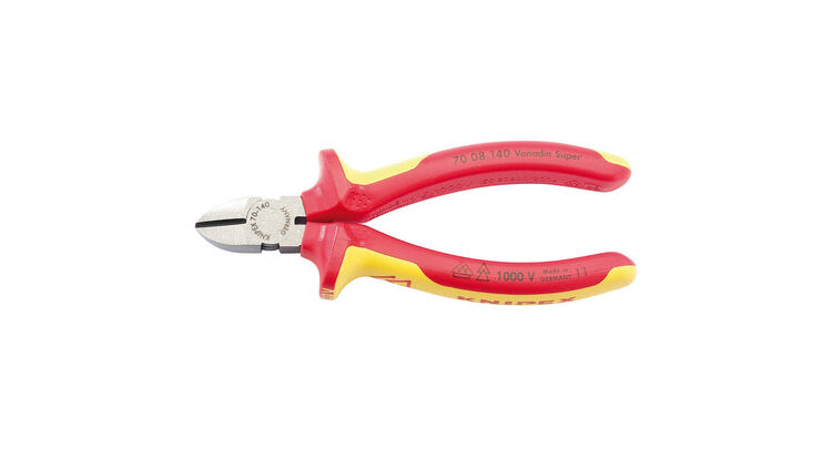 Draper 31925 Knipex 70 08 140UKSBE VDE Fully Insulated Diagonal Side Cutters (140mm)