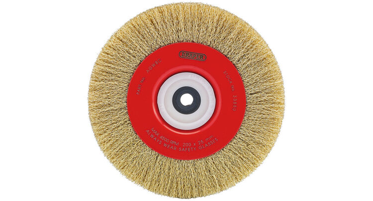 Draper 33880 200 x 25mm Crimped Steel Wire Brushes