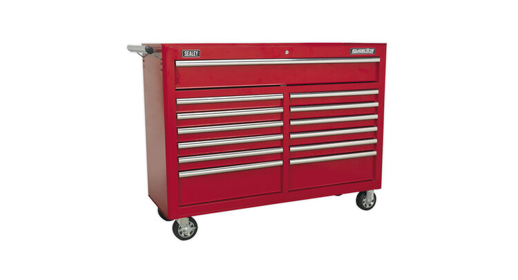 Sealey AP5213T Rollcab 13 Drawer with Ball Bearing Slides - Red