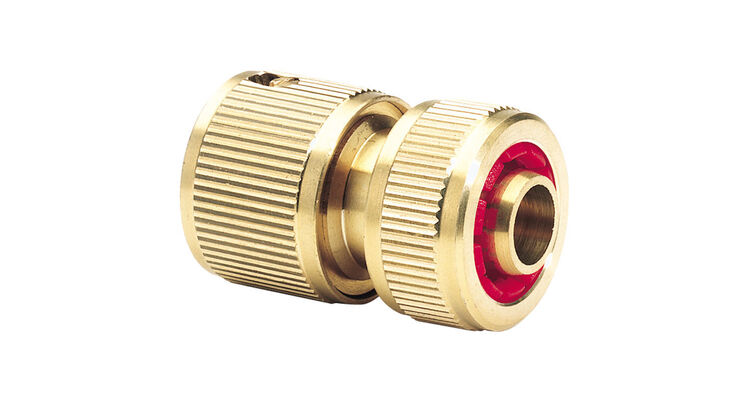Draper 36202 Brass Hose Connector with Water Stop (1/2")