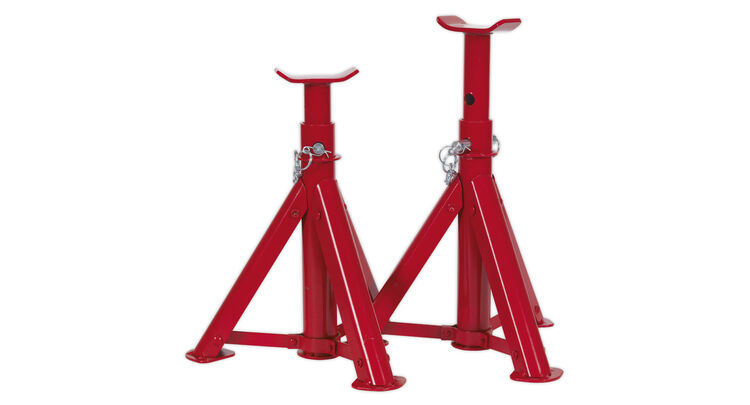 Sealey AS2000F Axle Stands (Pair) 2tonne Capacity per Stand - Folding Type