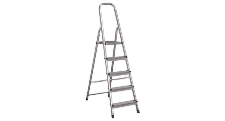 Sealey ASL5 Aluminium Step Ladder 5-Tread EN 131