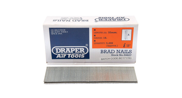 Draper 59827 32mm Brad Nails (5000)