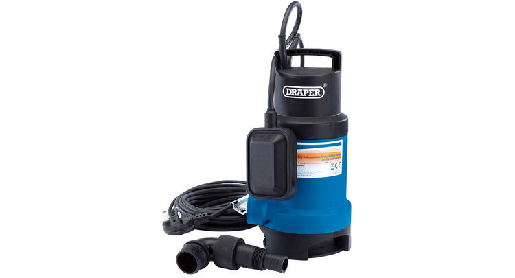 Draper 61621 166L/Min Submersible Dirty Water Pump with Float Switch (550W)