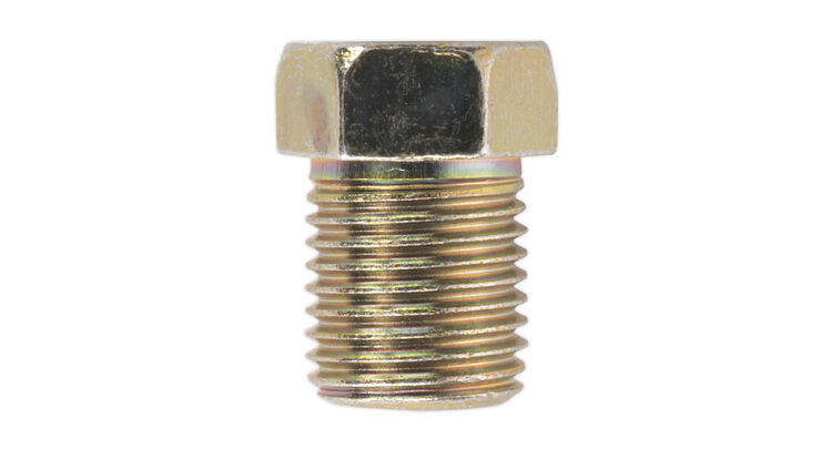 Sealey BN10100FT Brake Pipe Nut M10 x 1mm Full Thread Male Pack of 25