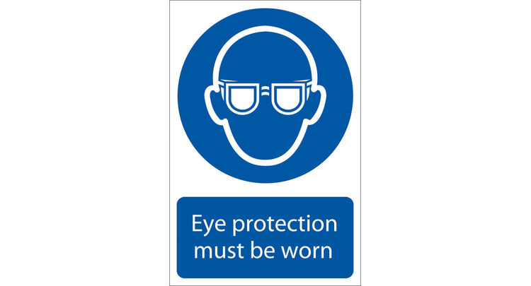 Draper 72080 Eye Protection' Mandatory Sign