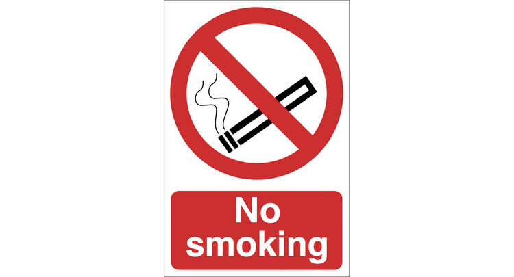 Draper 72165 No Smoking' Prohibition Sign