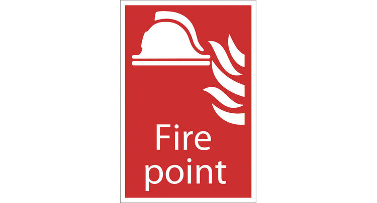 Draper 72445 Fire Point' Fire Equipment Sign