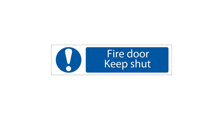 Draper 73104 Fire Door Keep Shut' Mandatory Warning Sign