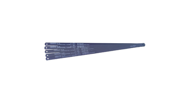 Draper 74118 5 Assorted 300mm Flexible Carbon Steel Hacksaw Blades