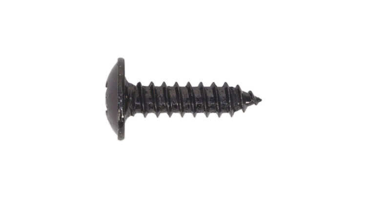 Sealey BST4216 Self Tapping Screw 4.2 x 16mm Flanged Head Black Pozi BS 4174 Pack of 100