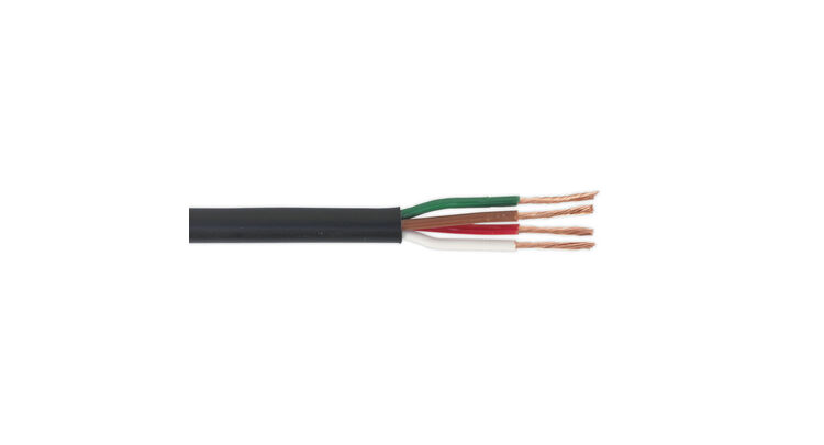 Sealey AC24204CTH Automotive Cable Thin Wall 4 x 0.75mm² 24/0.20mm 30m Black