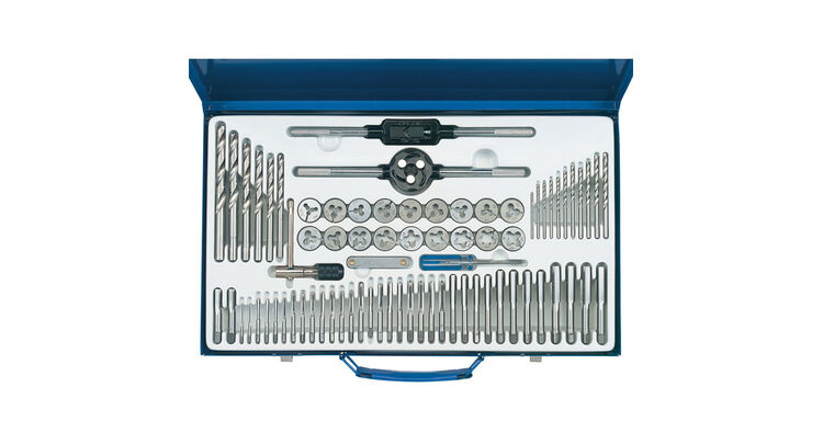 Draper 79205 Combination Tap and Die Set Metric and BSP (75 Piece)