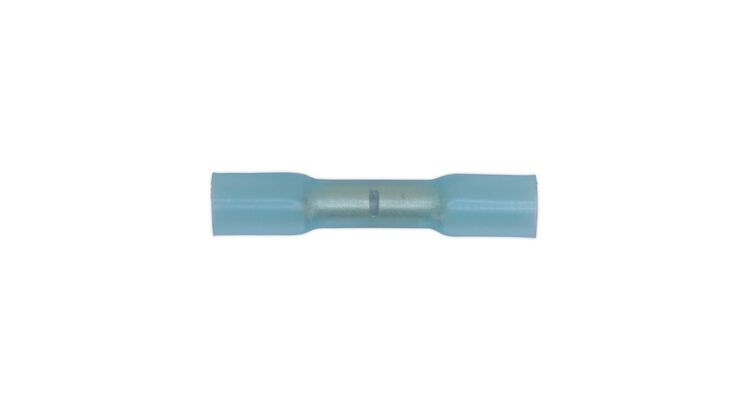Sealey BTSB100 Heat Shrink Butt Connector Terminal &#8709;5.8mm Blue Pack of 100