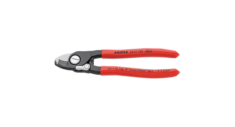 Draper 82576 Knipex 95 41 165SBE 165mm Copper or Aluminium Only Cable Shear with Sprung Handles