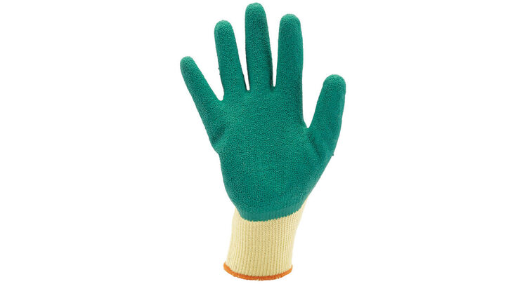 Draper 82604 Green Heavy Duty Latex Coated Work Gloves - Extra Large