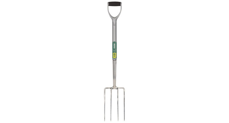 Draper 83755 Stainless Steel Garden Fork With Soft Grip Handle