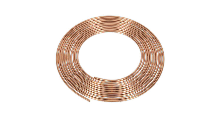 Sealey CBP001 Brake Pipe Copper Tubing 20 Gauge 3/16" x 25ft