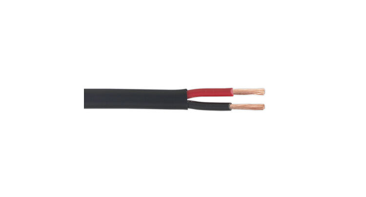 Sealey AC2830TWTK Automotive Cable Thick Wall Flat Twin 2 x 2mm² 28/0.30mm 30m Black