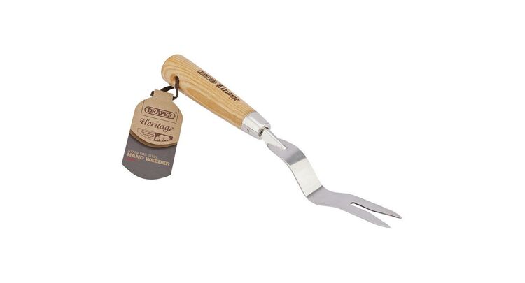 Draper 99027 Stainless Steel Hand Weeder with Ash Handle
