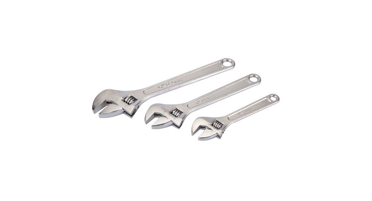 Silverline Adjustable Wrench Set 3pce WR03