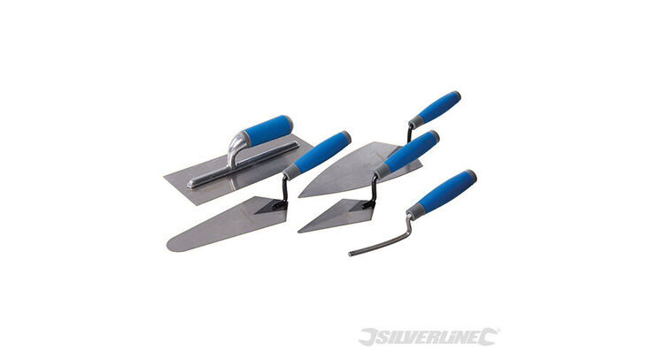 Silverline Soft-Grip Trade Trowel Set 5pce 395016
