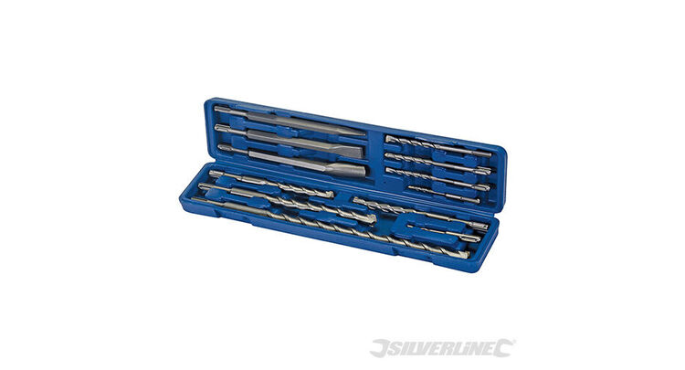 Silverline SDS Plus Masonry Drill and Steel Set 12pce 633750