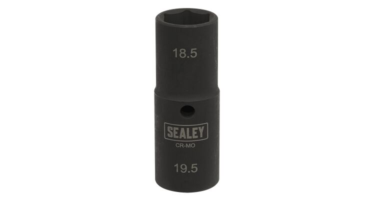 Sealey SX1819 Deep Impact Socket 1/2"Sq Drive Double Ended 18.5/19.5mm