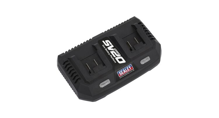 Sealey CP20VMC2 Dual Battery Charger 20V Lithium-ion for SV20 Series