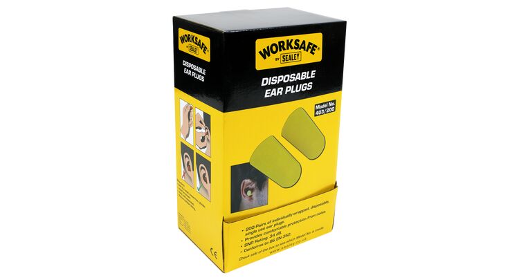 Sealey 403/200 Ear Plugs Disposable - 200 Pairs