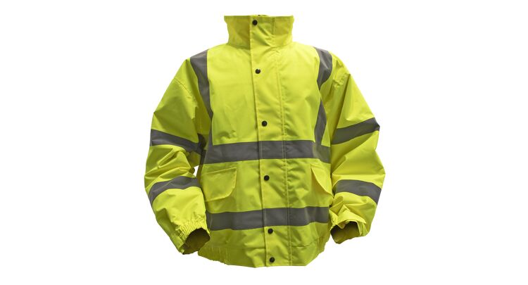 Sealey Hi-Vis Yellow Jacket with Quilted Lining & Elasticated Waist