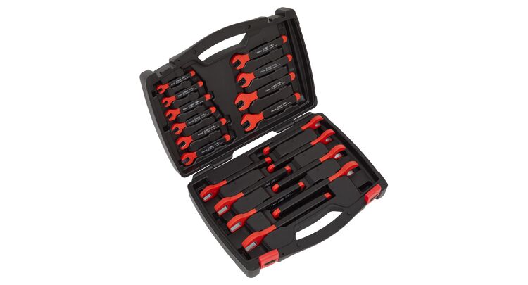 Sealey AK63172 Insulated Open-End Spanner Set 18pc VDE Approved