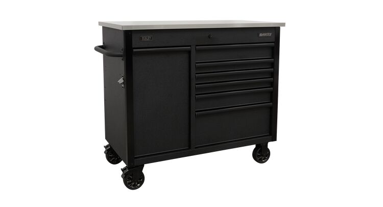 Sealey AP4206BE Mobile Tool Cabinet 1120mm with Power Tool Charging Drawer