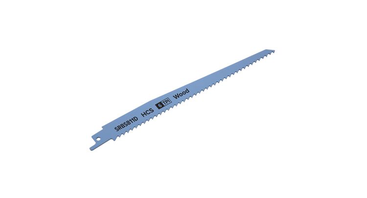 Sealey SRBS811D Reciprocating Saw Blade Clean Wood 200mm 6tpi - Pack of 5