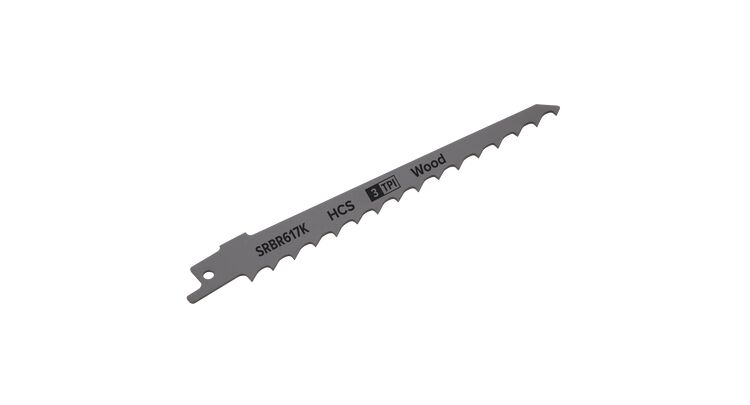 Sealey SRBR617K Reciprocating Saw Blade Pruning & Coarse Wood 150mm 3tpi - Pack of 5