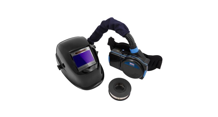 Sealey PWH616 Welding Helmet with Powered Air Purifying Respirator (PAPR) Auto Darkening