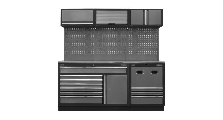 Sealey APMSSTACK14SS Modular Storage System Combo - Stainless Steel Worktop
